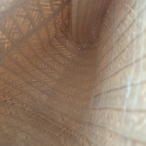 Elegant Cream & Tan Woven Tote Bag - Picture 5 of 6